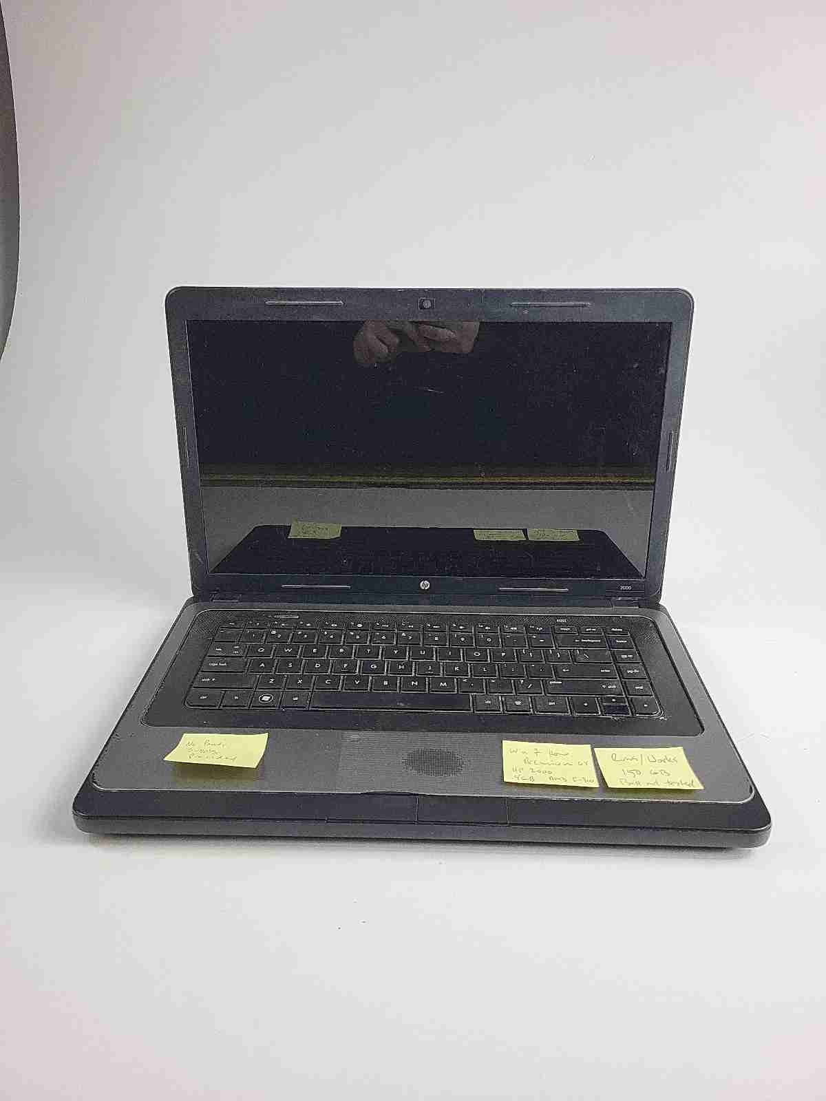 HP 2000 15.6″ Laptop 584037-001 – Win 7 – 150GB – AMD E-300 – 4GB Ram