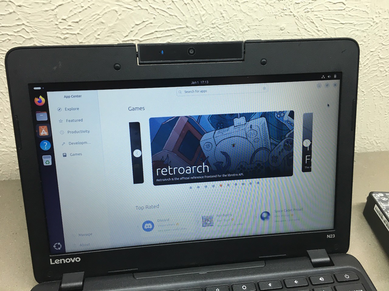 Lenovo N23 Laptop 11″ Intel Celeron 1.60GHz N3060 16GB – 4GB RAM Ubuntu 25 Linux