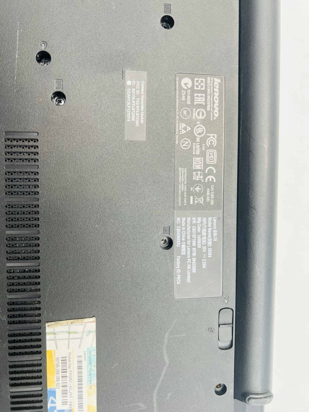 Lenovo B50-70 Laptop Intel Core i3-4030U @ 1.90 Ghz 8GB 500GB HDD Win 7 Home