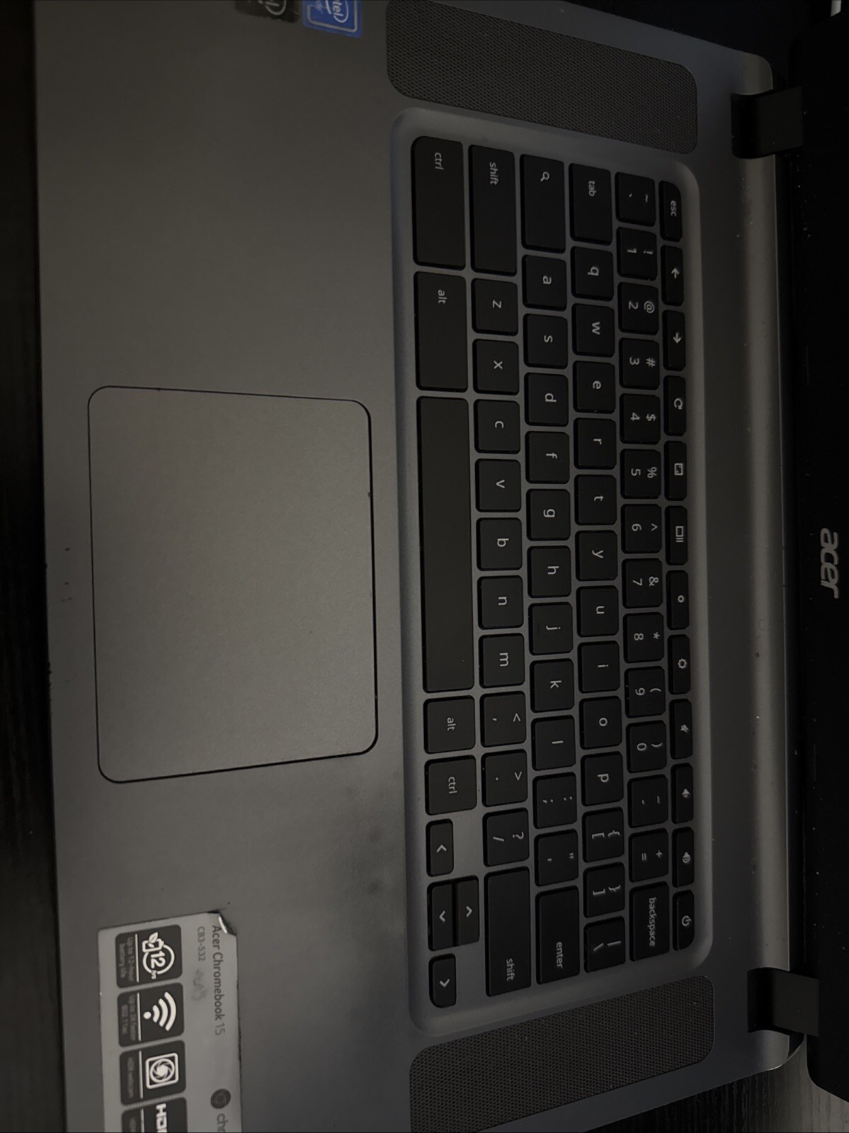 Acer Chromebook CB3-532-C47C 15.6”(16GB Flash, Celeron N3060, 1.60 GHz, 2GB)…