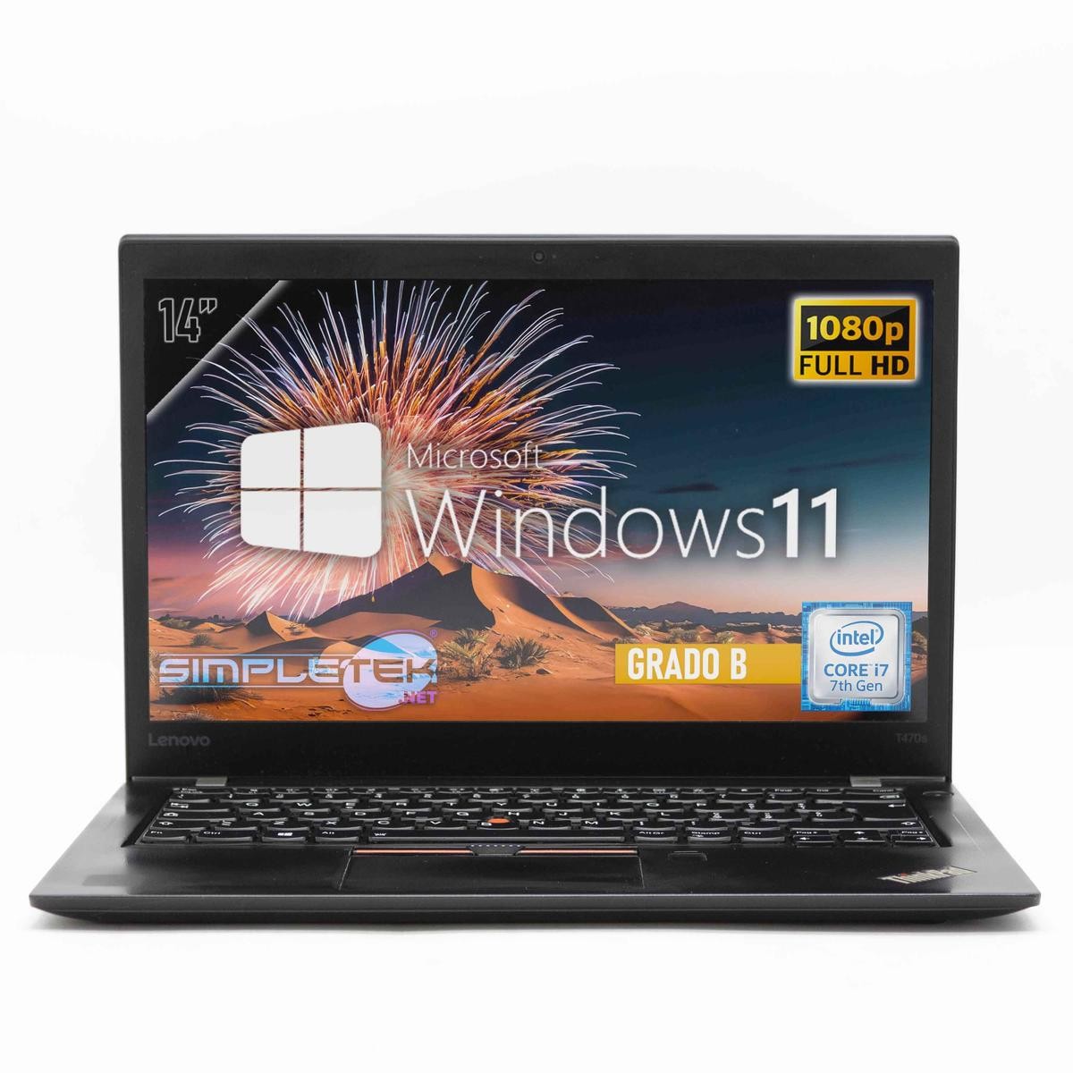 Lenovo T470s Core I7 14″ FHD Windows 11 40gb 4tb Laptop Layout Ita