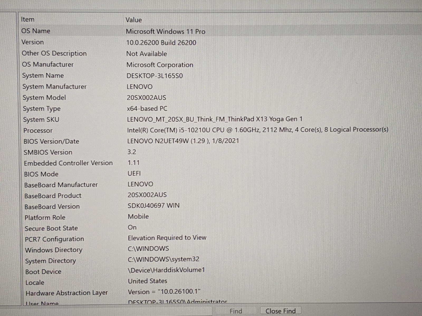 Lenovo ThinkPad X13 Yoga 13.3″FHD TOUCH i5-10th 1.6GHz 8GB 256GB 99t +PA +PEN
