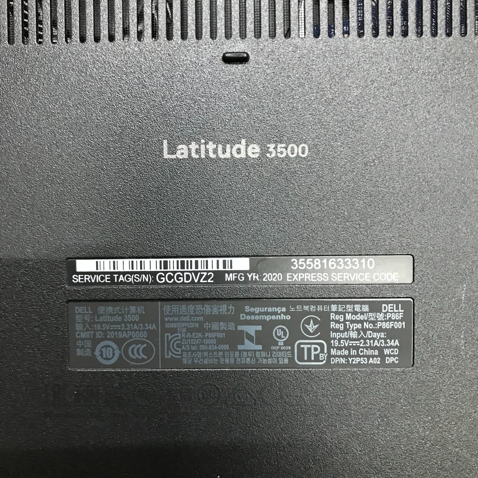 Dell Latitude 3500 15.6″ i5-8265u 1.6GHz 8GB RAM 256GB M.2 SSD (Windows 11 Pro)