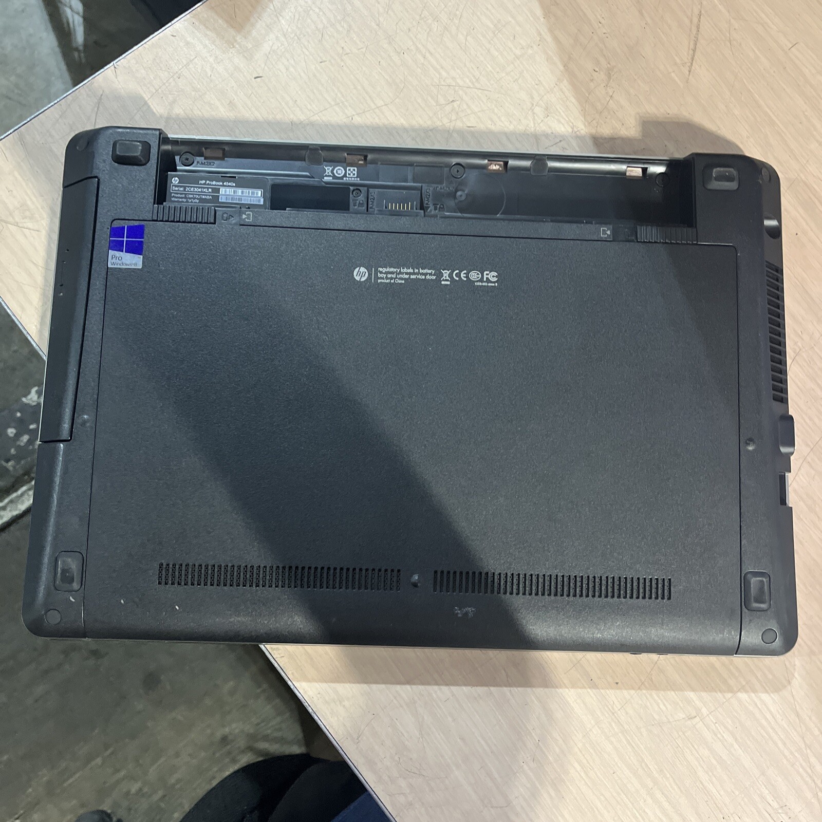 HP PROBOOK 4540S INTEL CORE I3-3110M 2.40GHZ 4GB RAM NO HD 3
