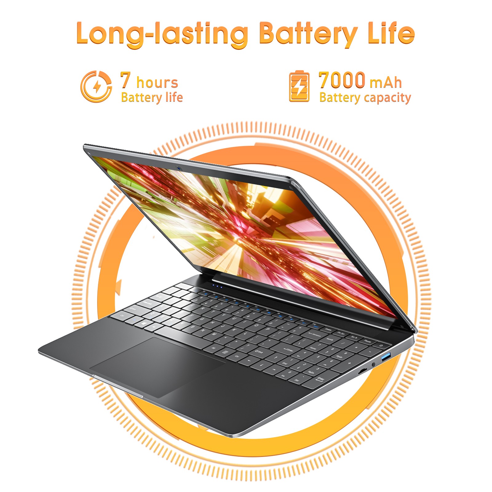 NEW SGIN 15.6″ FHD Laptop Intel i3-5005U 8GB RAM 512GB SSD 7000mAh Windows 11