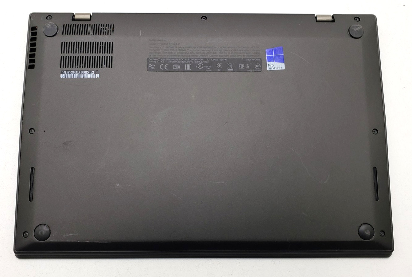 Lenovo ThinkPad X1 Carbon Laptop PC i5-5300U 8GB Ram 14in Win Pro SN: R9-0FEECK.