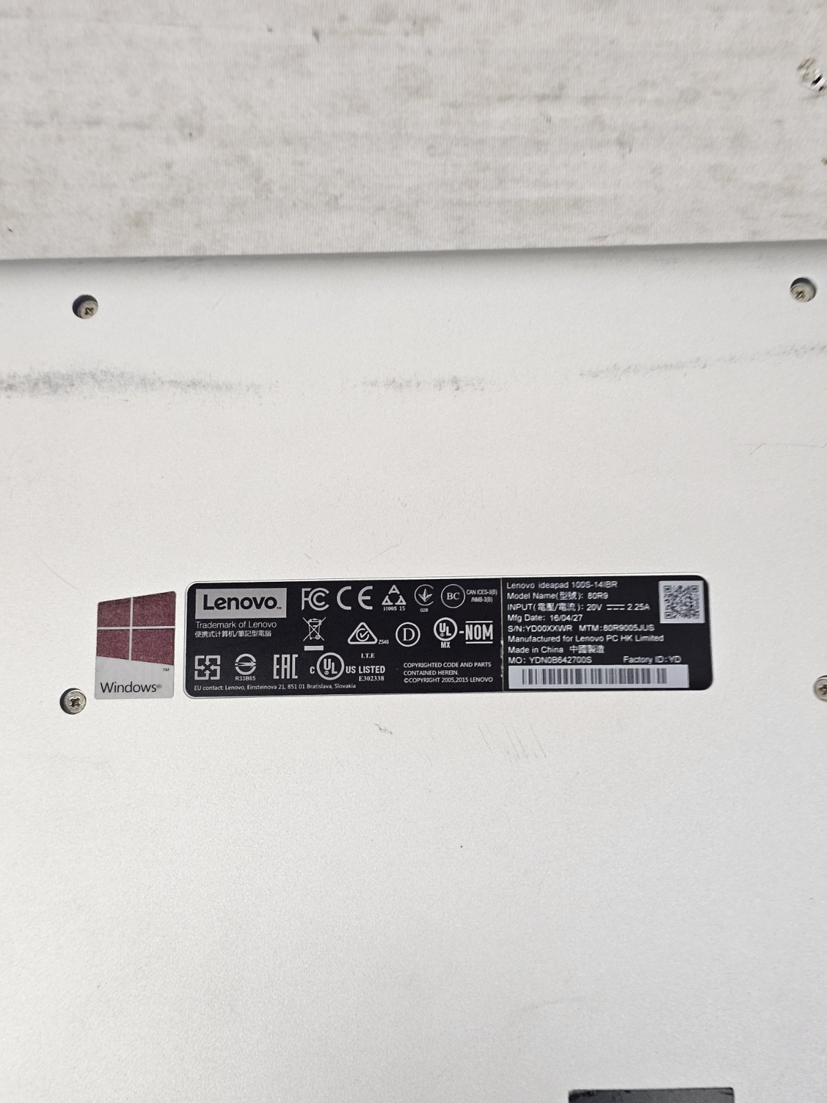 Lenovo IdeaPad 100S Laptop – Intel Celeron N3050 – 2GB RAM – 60GB SSD – Win 10