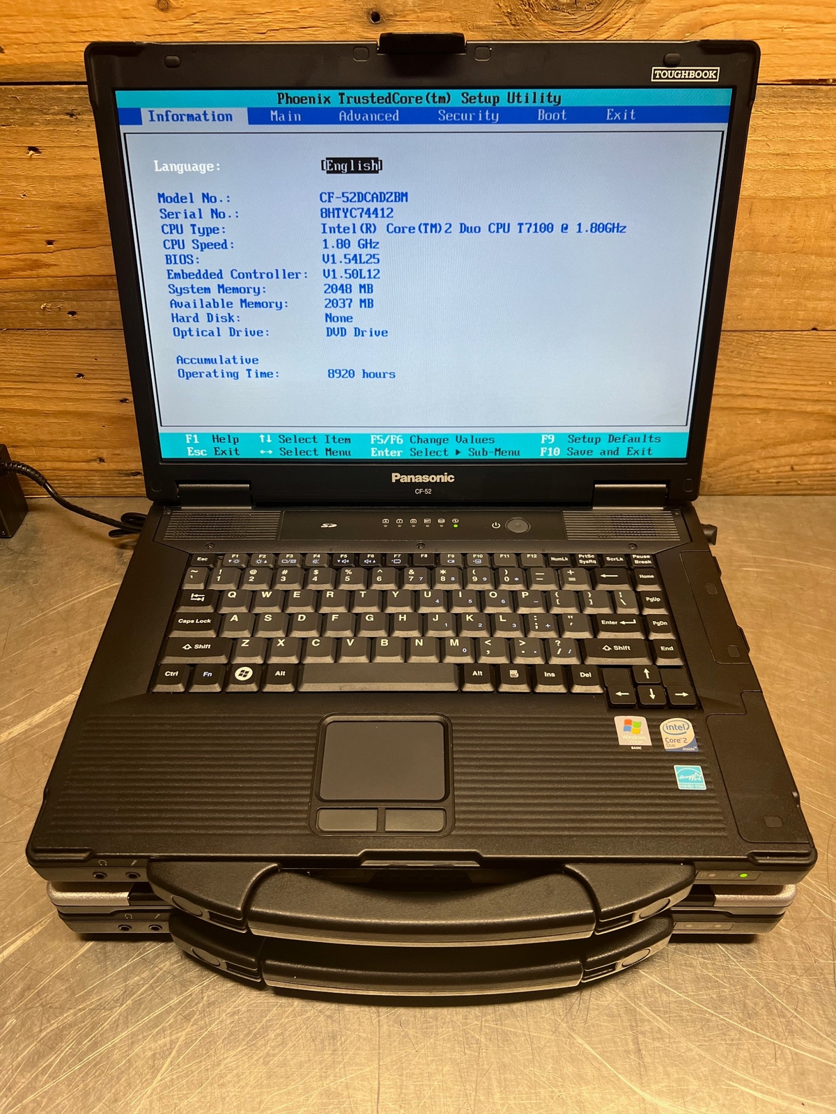 ToughBook CF-52 Rugged Laptop CF-52DCADZBM Panasonic Lot of 2