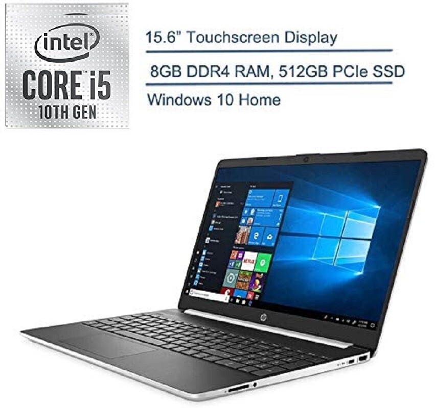 🔥 New HP 15.6″ HD Touchscreen Intel i5-1035G1/8G/512G SSD/Win10 15-dy1751ms 🔥