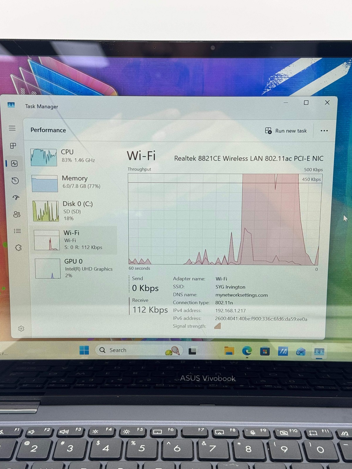 Asus VivoBook Go 14 Intel Pentium 8GB 128GB Damaged Screen For Parts