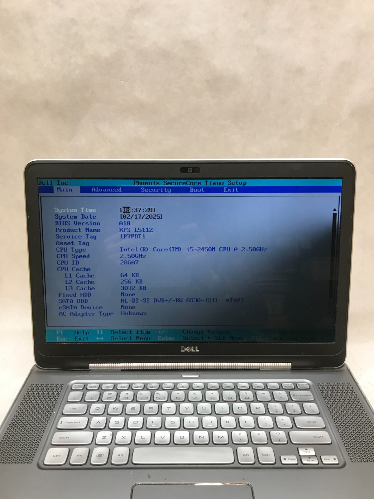 Dell XPS L511Z 15″ Laptop Intel i5-2450M 2.5GHz 4GB RAM BAD LCD For Parts – – DW