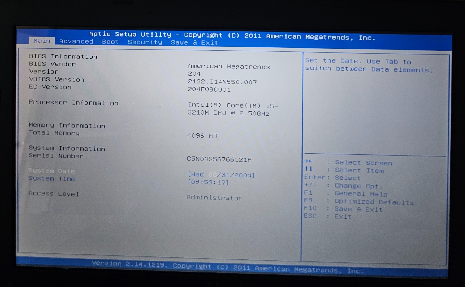 ASUS K55A-BBL4 15.6″ Laptop Intel Core i5-3210M 4GB Ram NO HD/OS (FL)