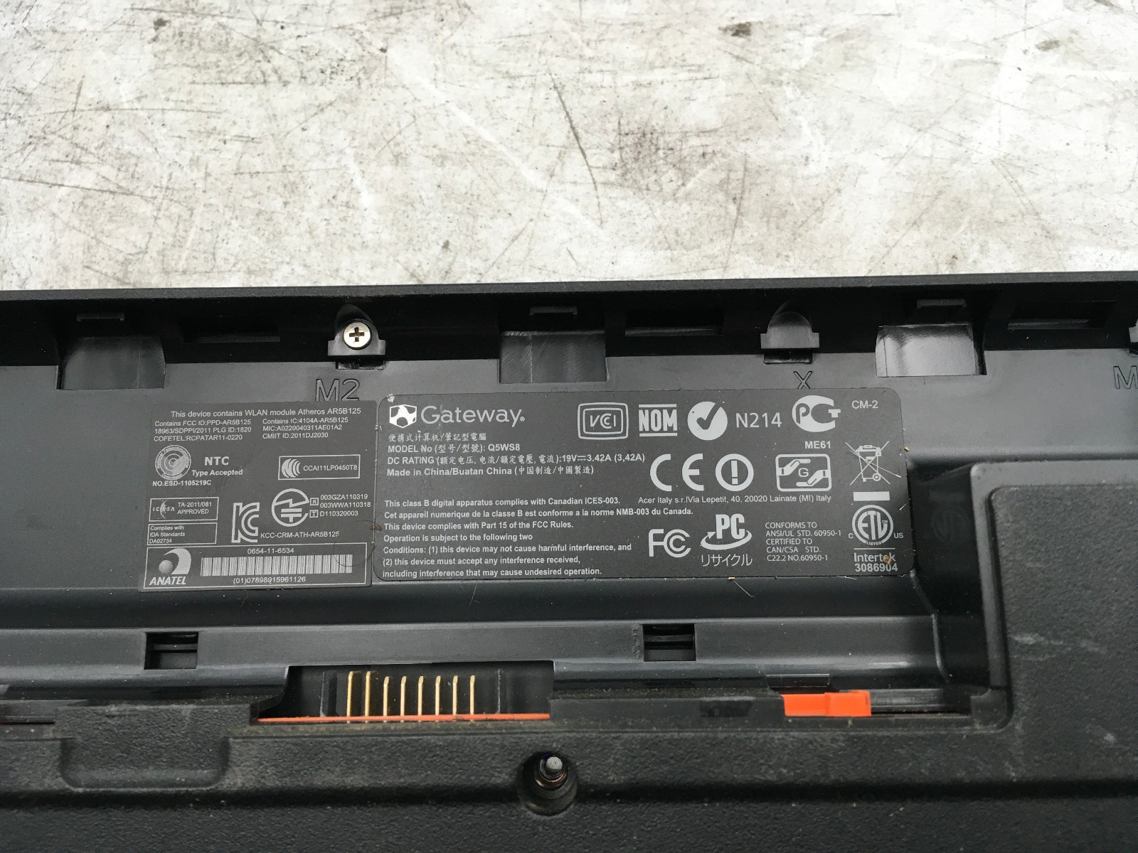 GATEWAY NV52L15U Q5W28 – FOR PARTS/NO POWER – AMD A8-4500M – 4GB RAM – READ -BB