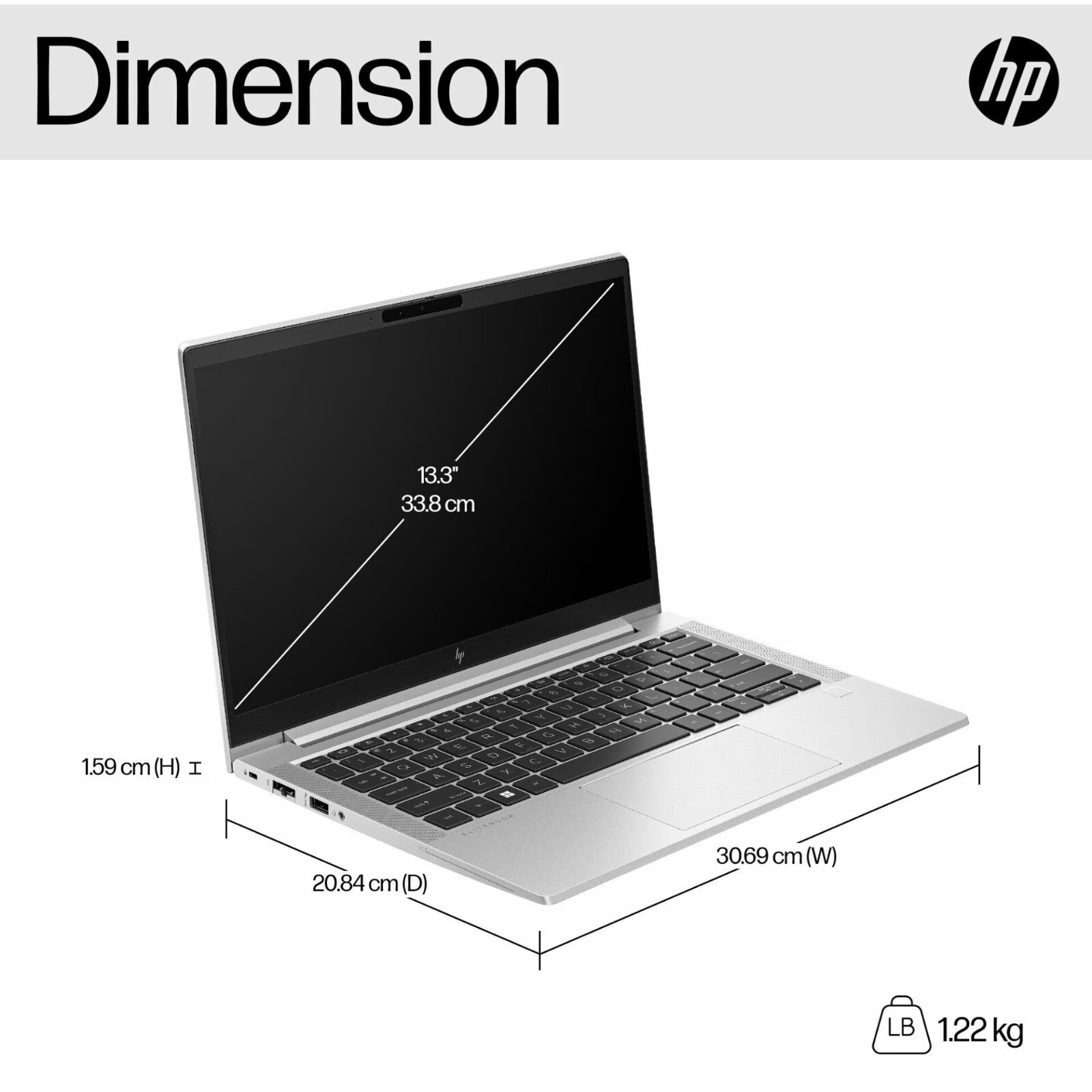 HP Touch EliteBook 630 Mobile Workstation Laptop PC 13.3″ i7-1365U 32GB 256G Pro