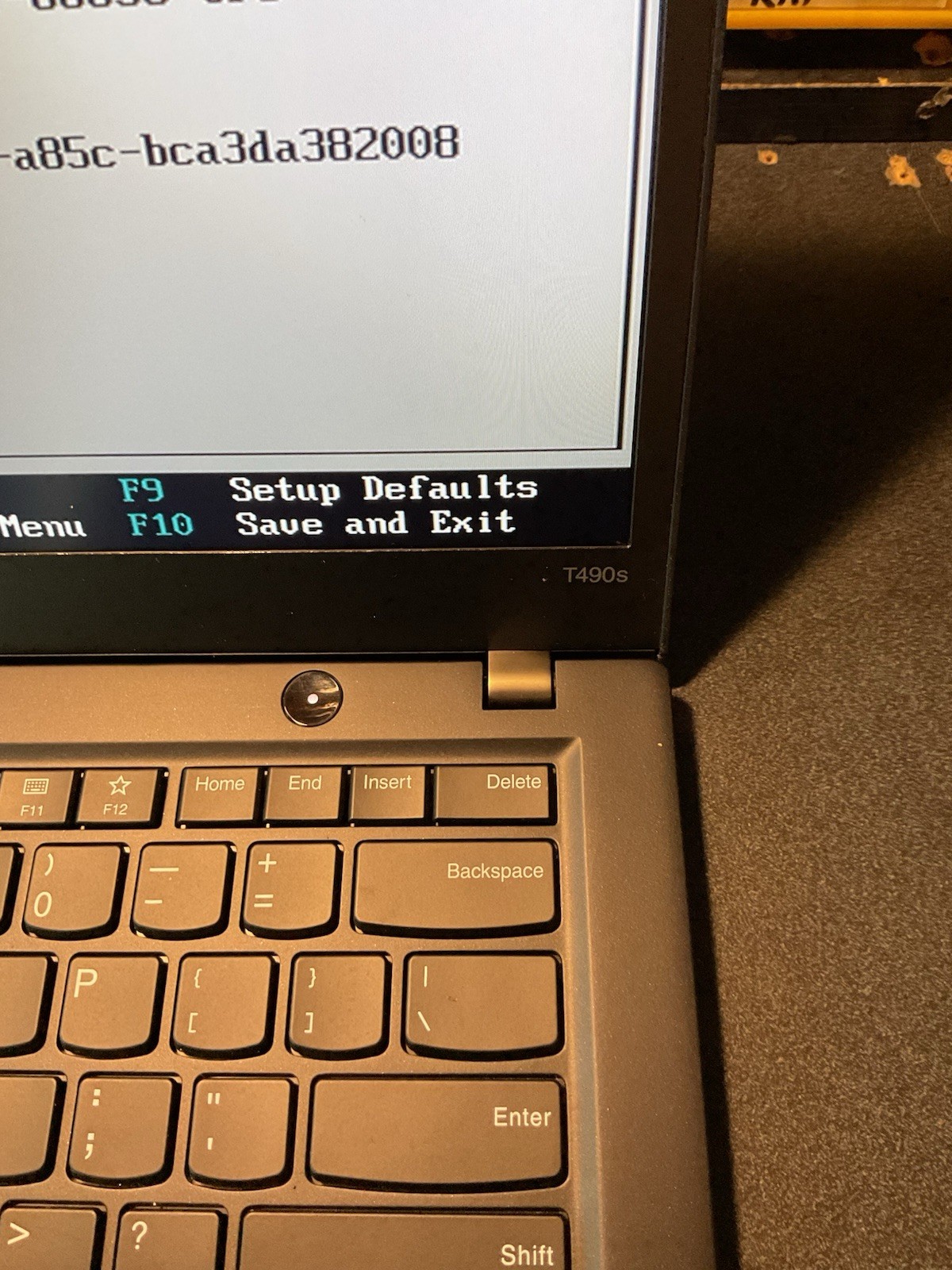 lenovo thinkpad t490s i7-8665u 16gb Ram No SSD #500