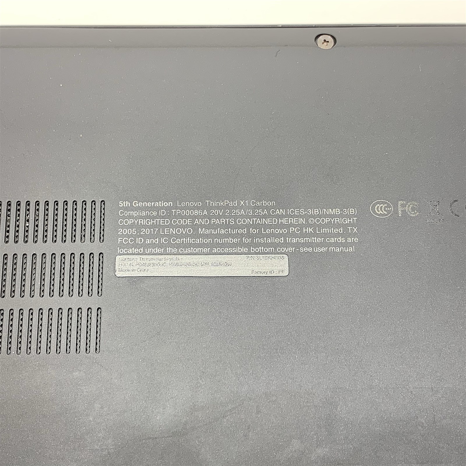 Lenovo ThinkPad X1 Carbon 5th Gen Laptop i7 7th Generation 14″ NO HDD/BATT Parts
