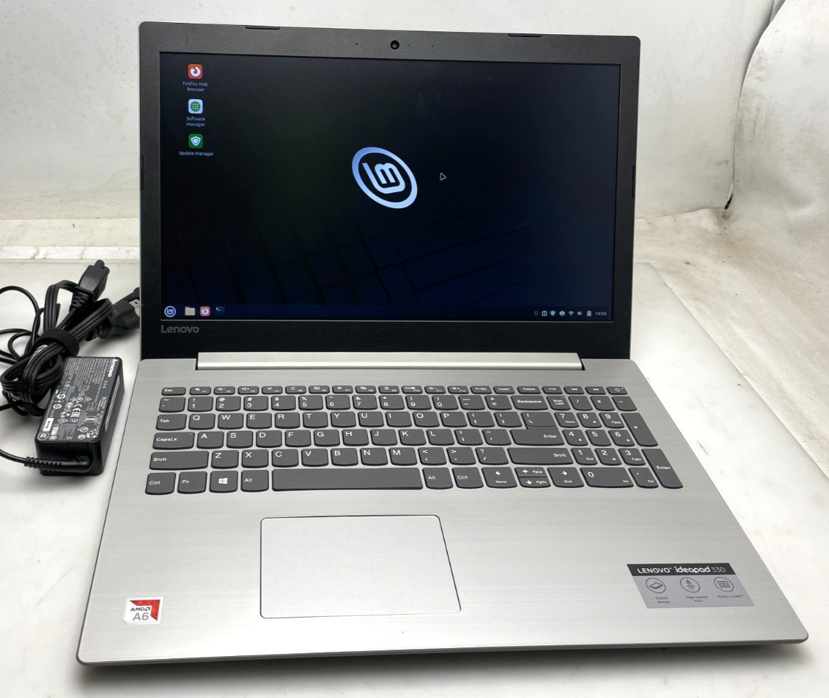Lenovo IdeaPad 330-15AST 15.6″ AMD A6-9225 8gb Ram 128gb SSD Linux 99% Btry