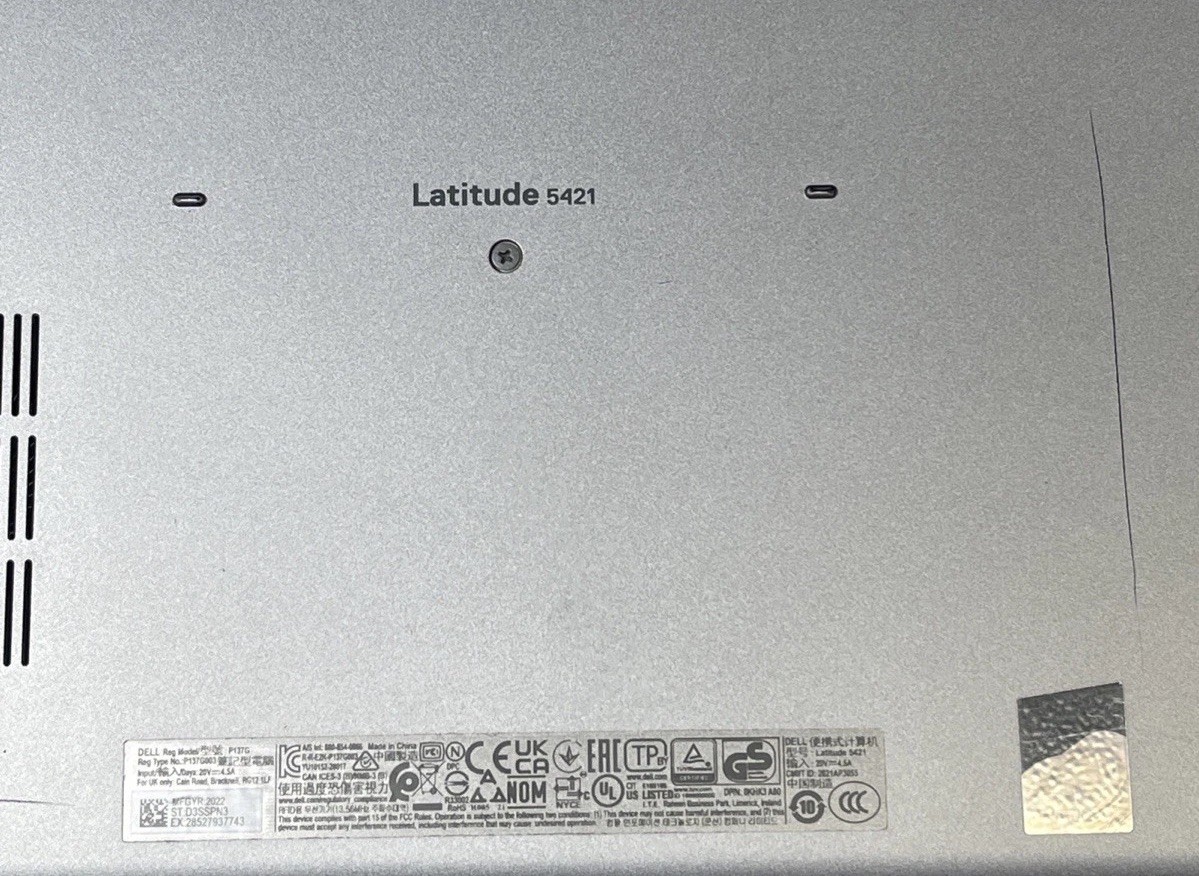 Dell Latitude 5421 Core i5-11500H 2.4 GHz 16GB RAM 256GB SSD