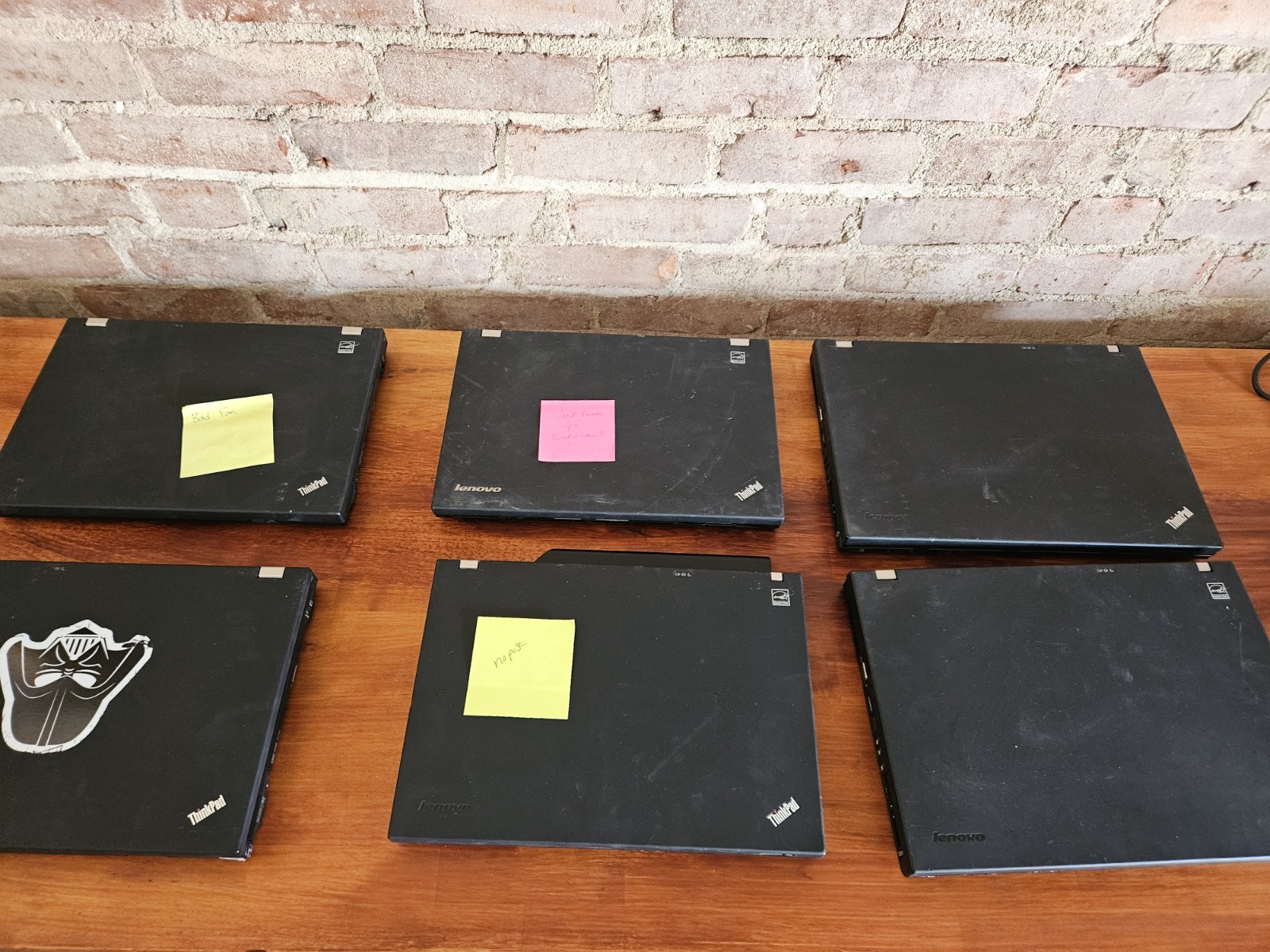 Lot 6 Lenovo ThinkPad Laptops T500 T420 T410 T400 NO HDD For Parts Repair Rebld
