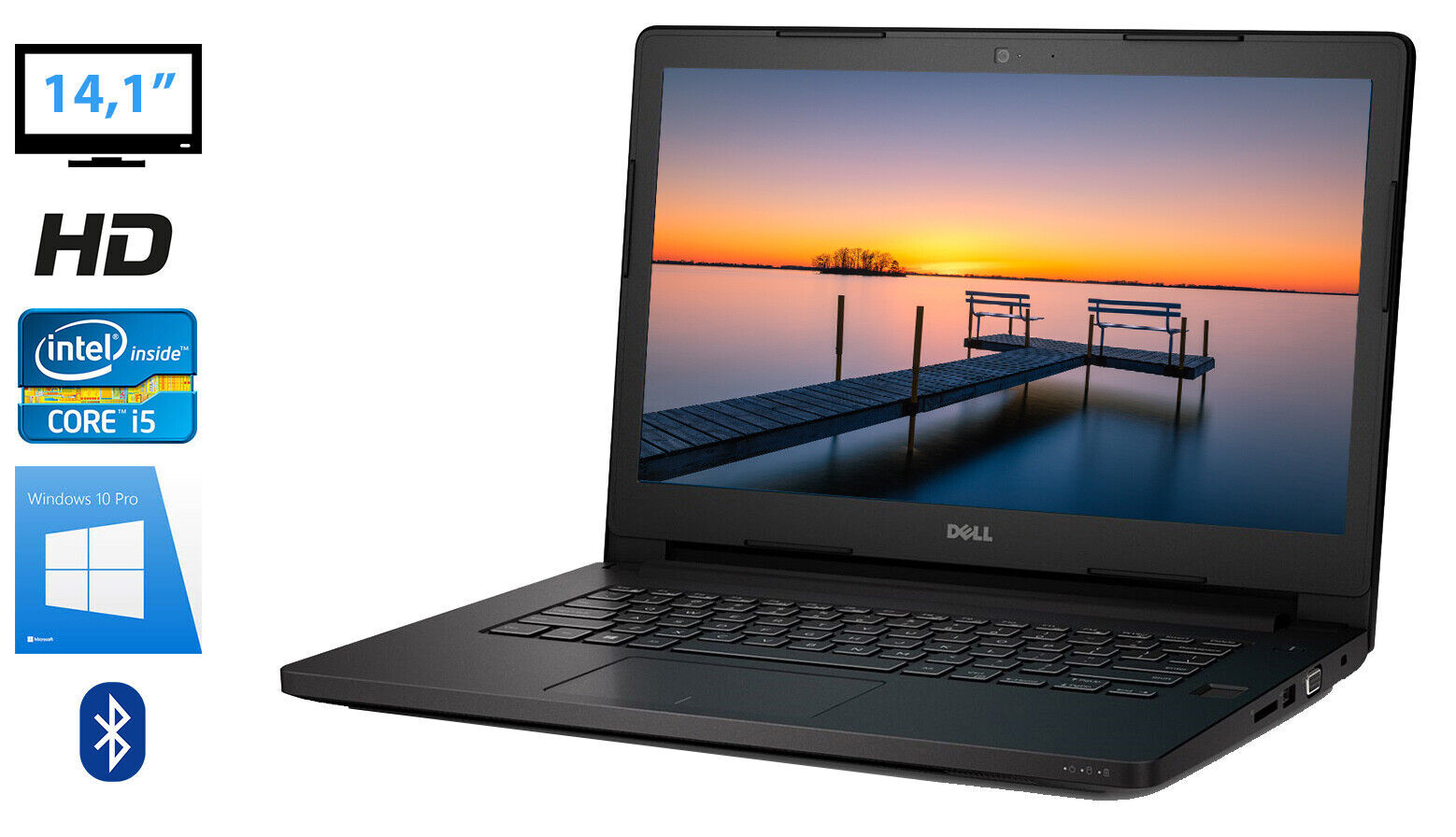 Dell latitude 3470 i5-6200U camera 14.1 inch HD HDMI Windows 10 SSD