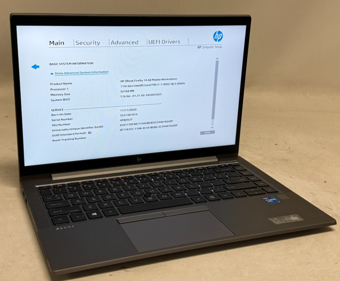 HP ZBook Firefly 14 G8 14″ (i7-1185G7 – 32GB RAM – 1TB SSD – Win11Home)