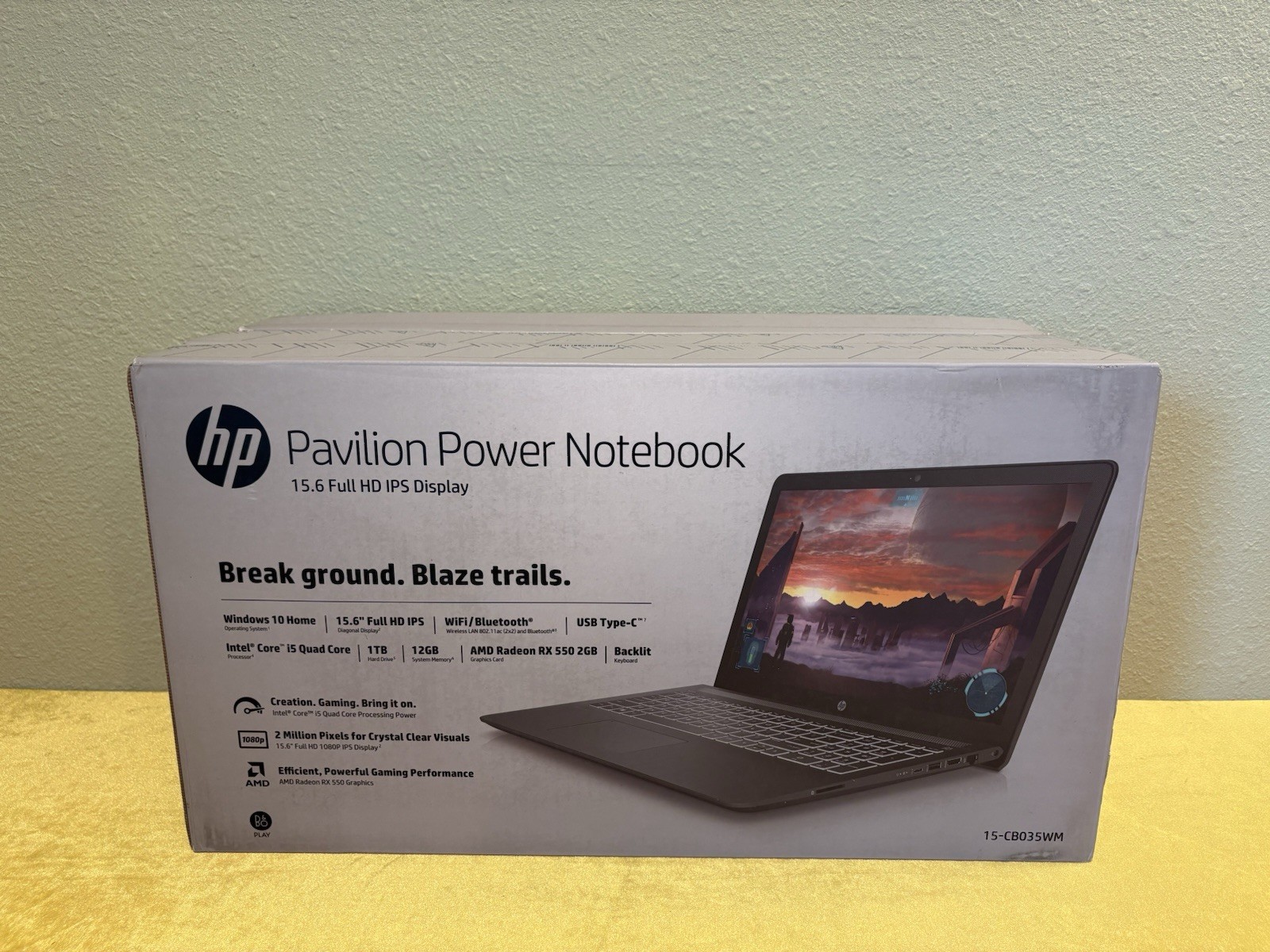 HP Pavilion Power 15.6″ Laptop 15-cb035wm (Intel Core i5, 12GB RAM, 1TB) Sealed