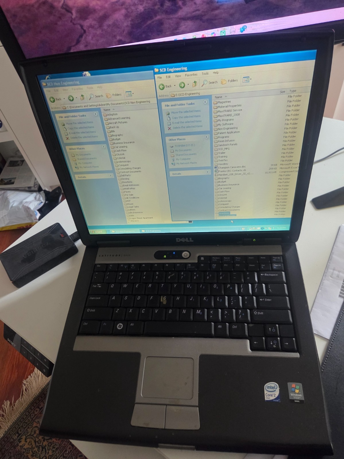 Dell Latitude D520 T5500 2GHz 2GB 80GB DW WXPP 15″ Laptop with Docking Station