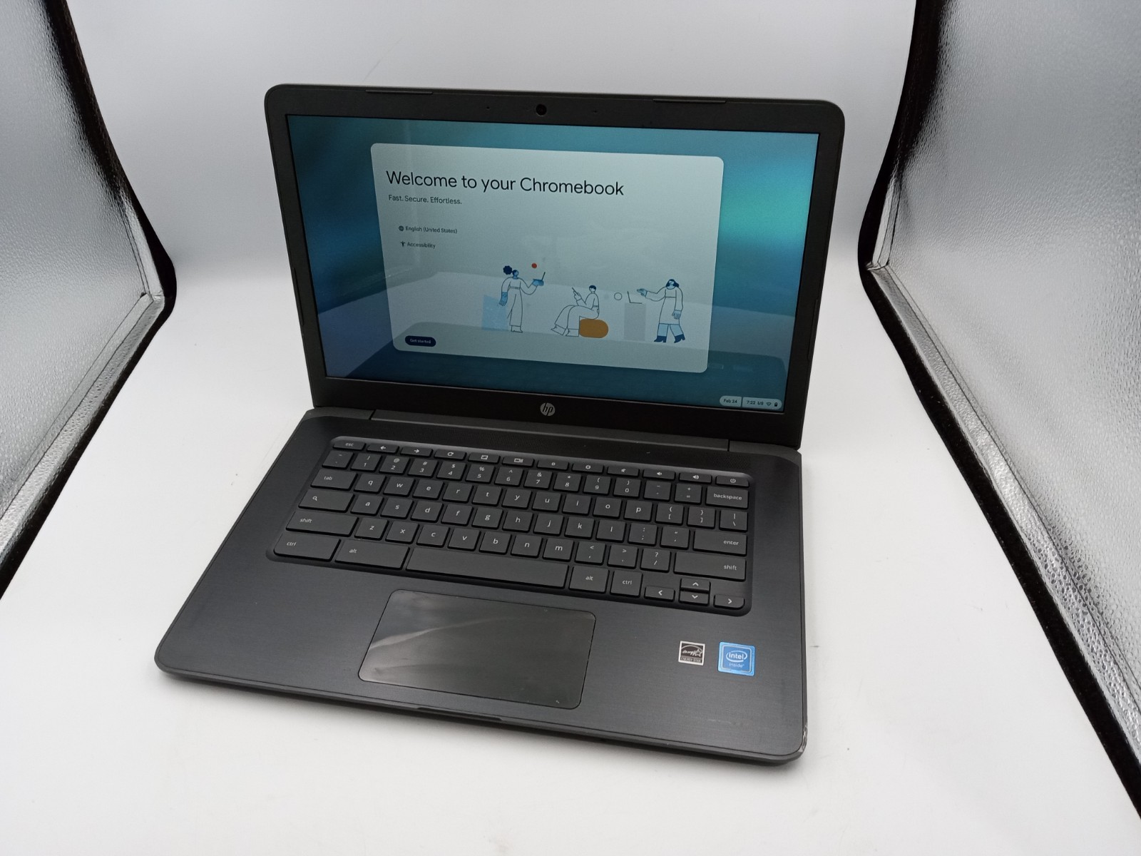 HP ChromeBook 14 G5 14″ Laptop Intel Celeron CPU 4GB RAM 16GB eMMC ChromeOS