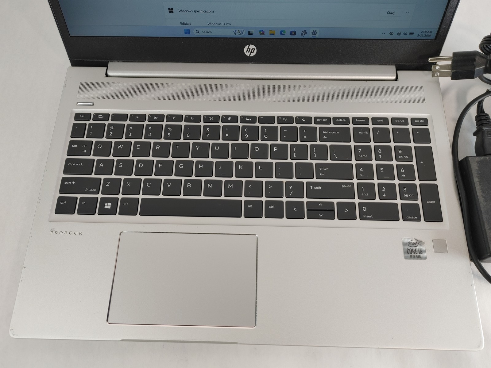 HP ProBook 450 G7 Core i5-10210U 1.60 GHz 8 GB DDR4 256 GB NVMe Windows 11 Pro