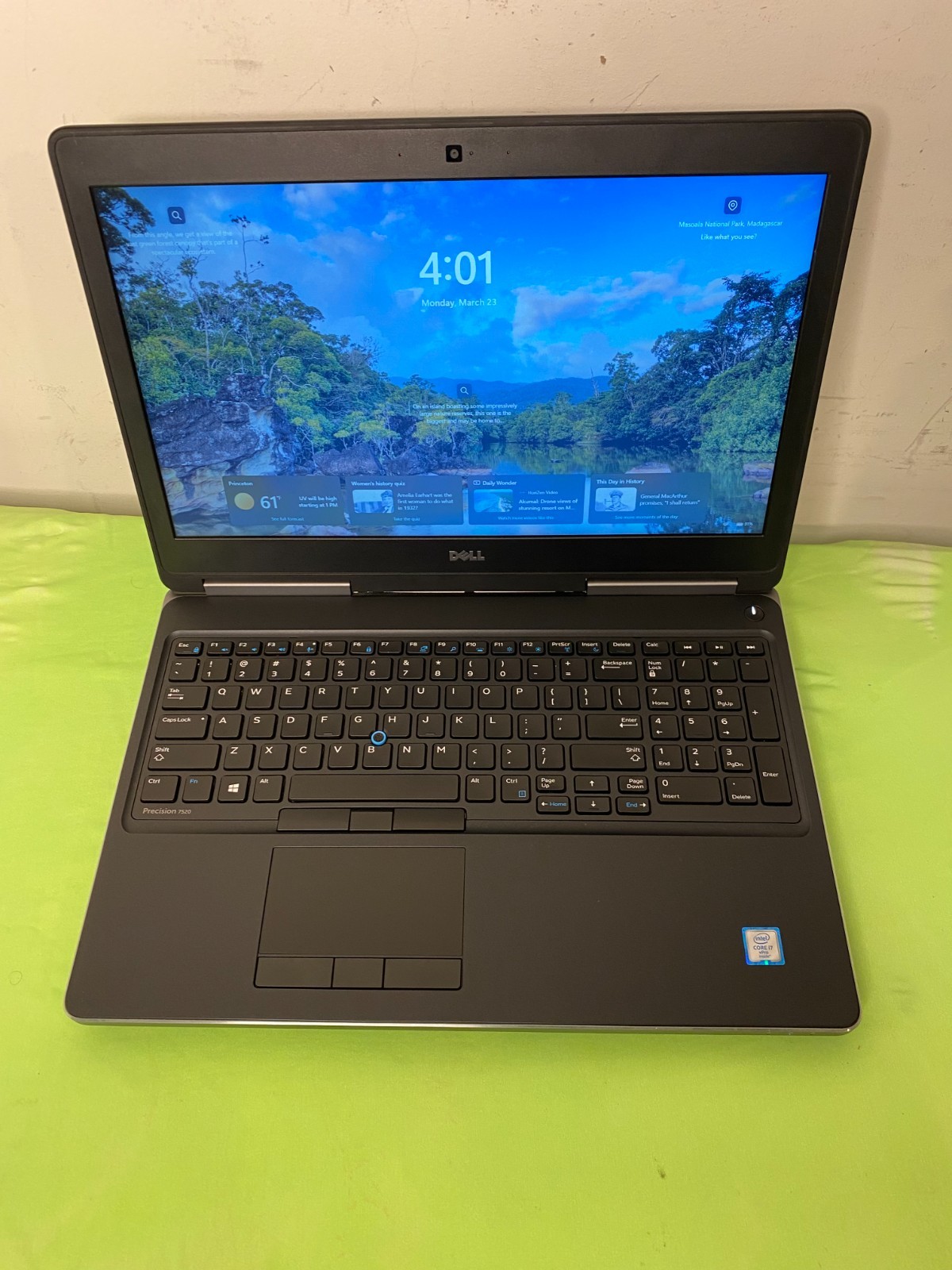 DELL PRECISION 7520 i7-6820HQ 2.70GHz 20GB RAM 256GB SSD QUADRO M2200 WIN 11 PRO