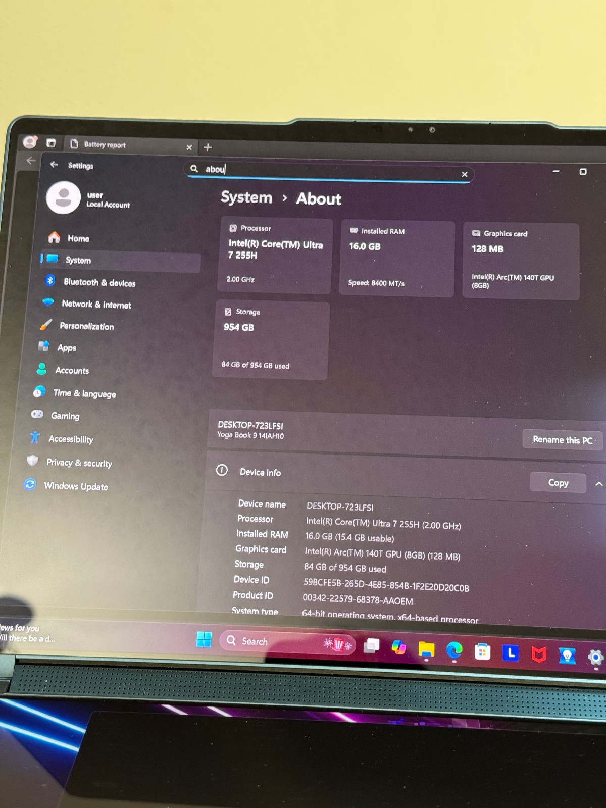 Lenovo Yoga Book 9i 14” 2.8K Dual Screen OLED Laptop Ultra 7 255H 16GB 1TB Teal