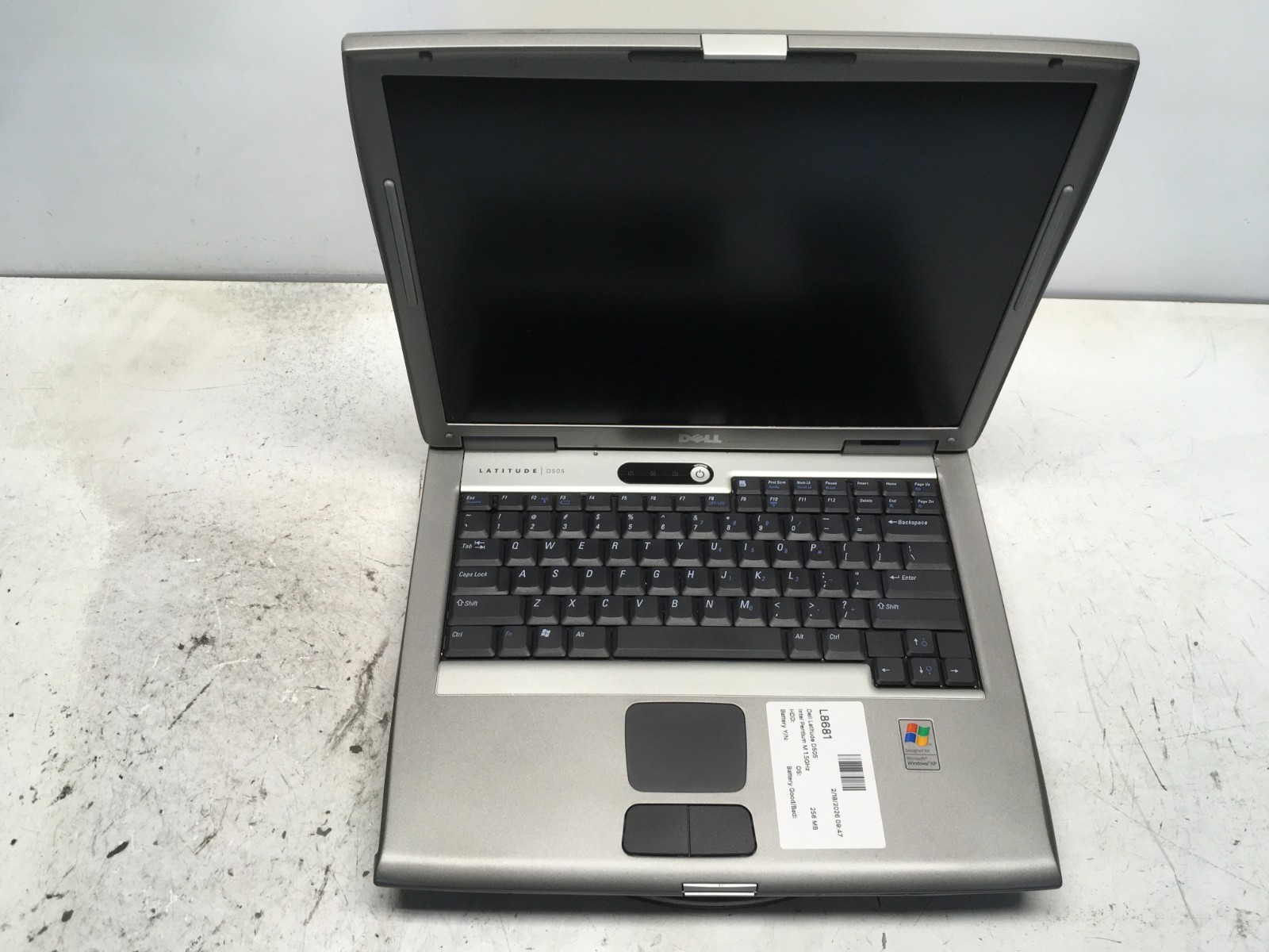 Dell Latitude D505 Intel Pentium M 1.5GHz 256 MB NO HDD BIOS Locked