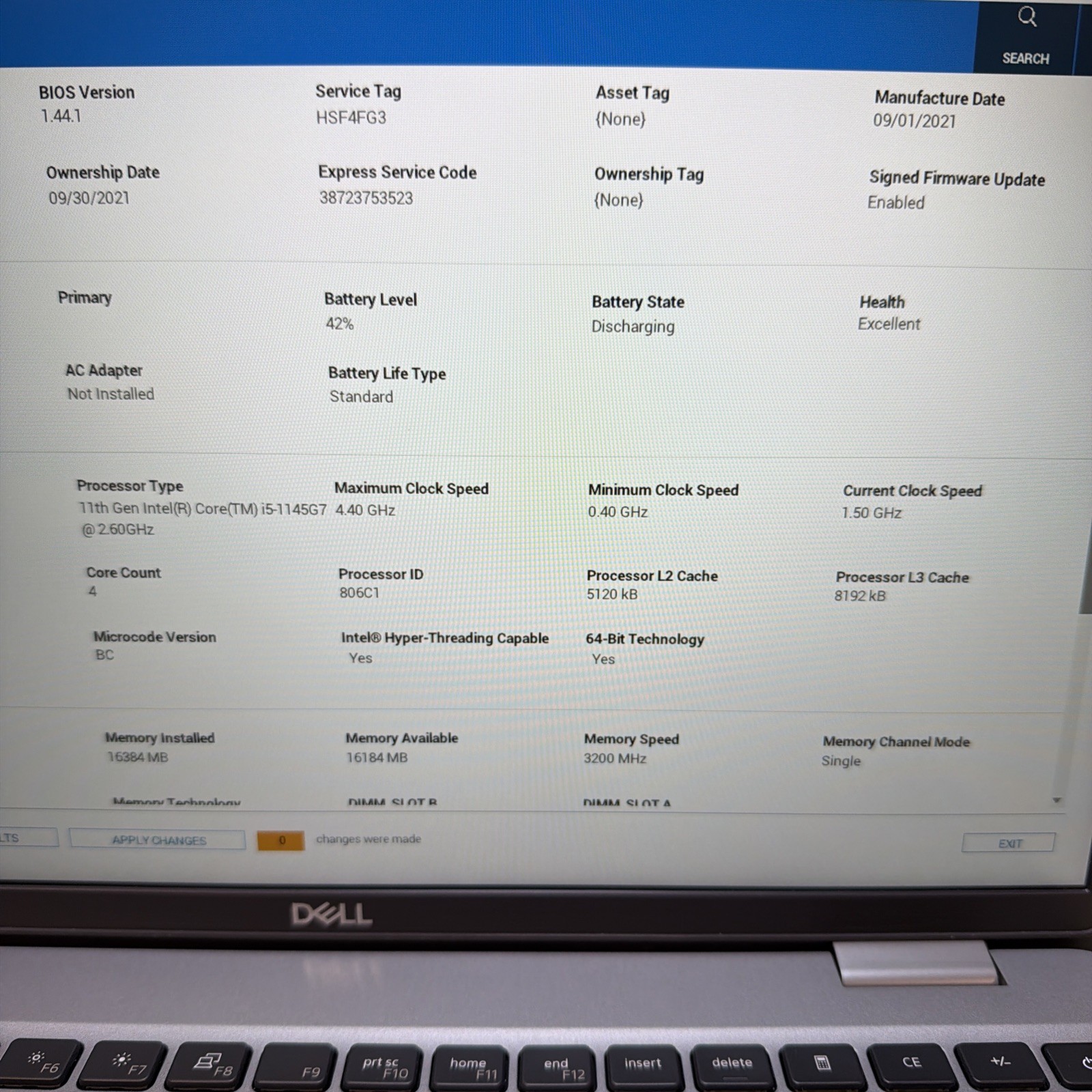 Dell Latitude 5520 i5-1145G7 16GB 512GB SSD 15″ FHD Win11 Fair