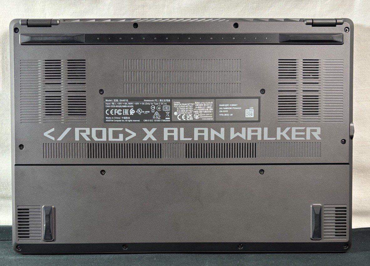 Asus ROG Zephyrus G14 GA401Q Alan Walker Ryzen 9 5900HS 40GB 2TB SSD RTX 3050 Ti
