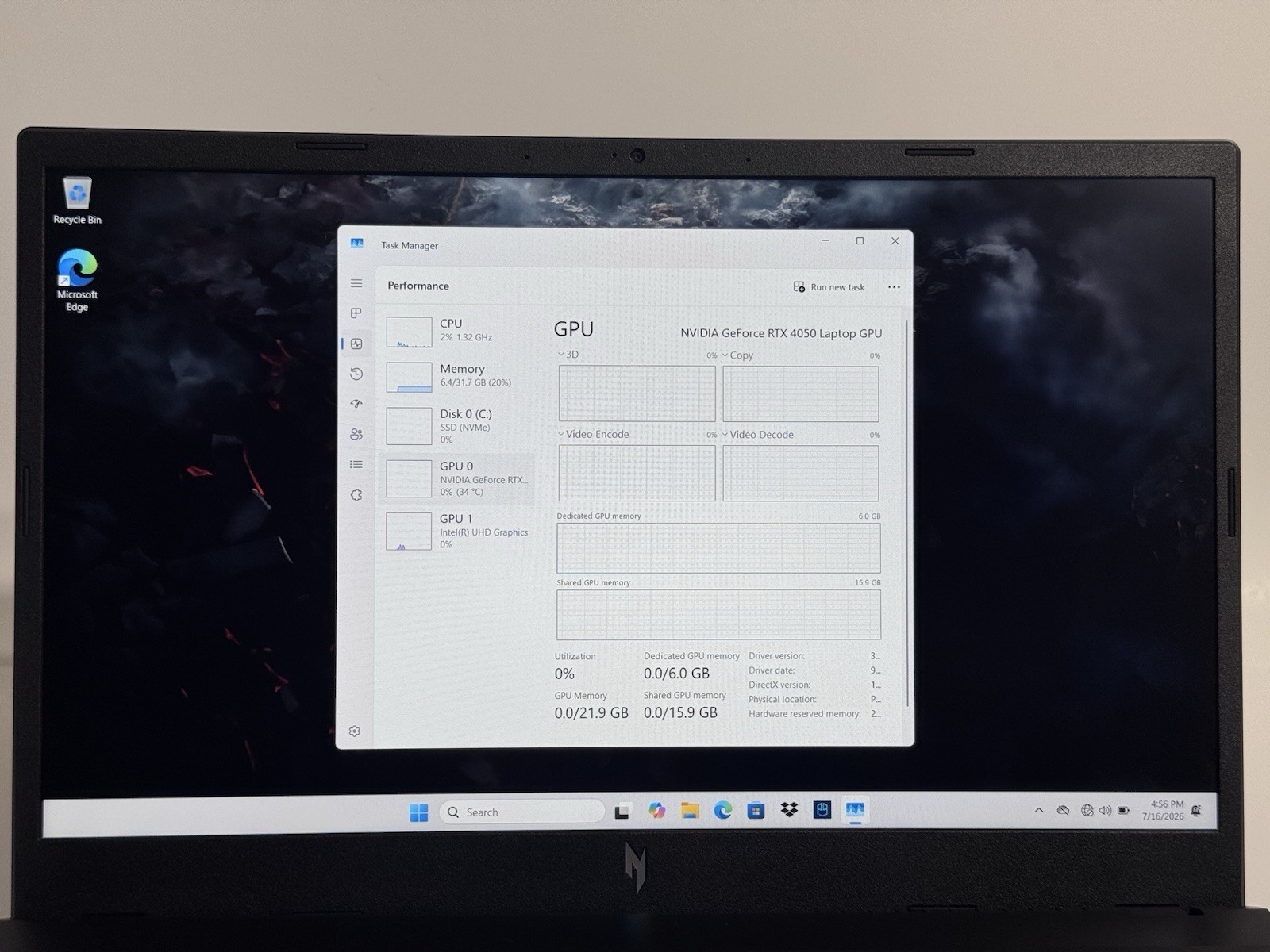 Acer Nitro V 15 ANV15-52 15.6″ 144Hz i5-13420H 2.1GHz 32GB DDR5 512GB RTX 4050