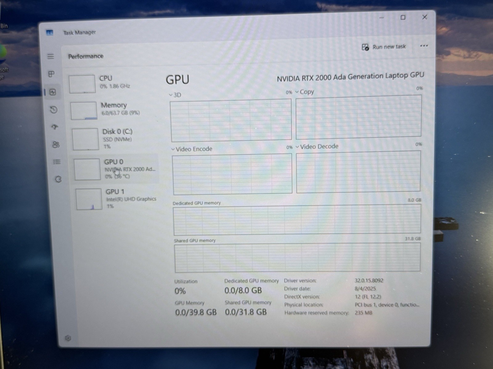 Dell Precision 7680 16″ i7-13850HX 64GB Ram 1TB SSD RTX 2000 Ada