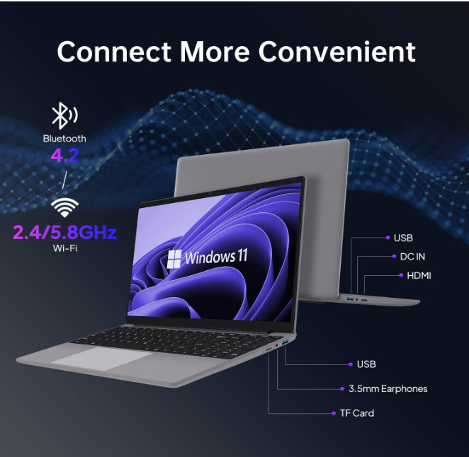 Laptop: Endless Power and Storage 12GB RAM, 512GB SSD, Expandable to 1TB, with 1