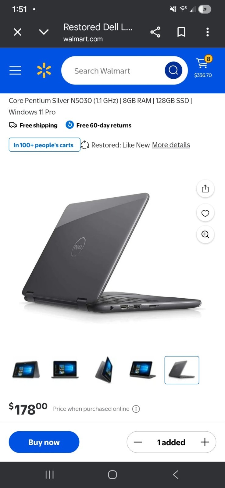 Dell Latitude 3190 2-in-1 11.6″ Pentium N5030 4GB RAM 128GB SSD Windows 11 Pro