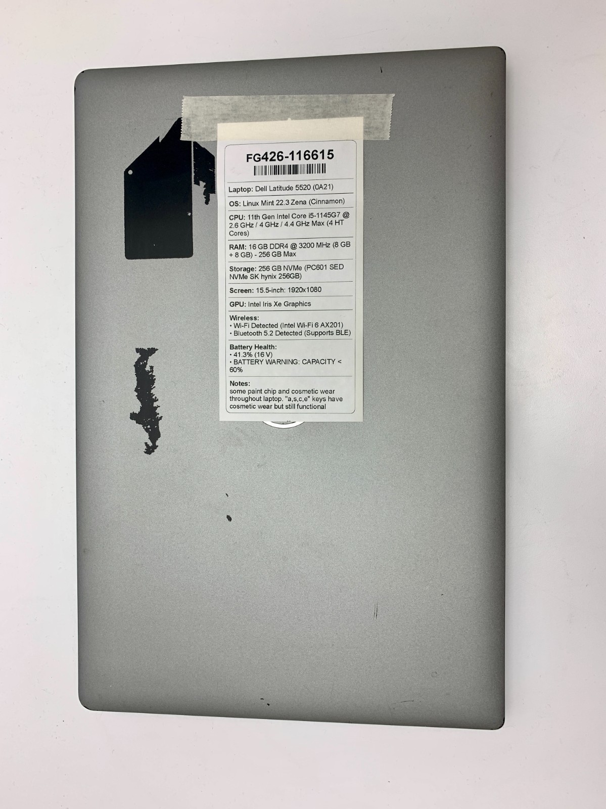 Dell Latitude 5520 | i5-1145G7 | 16GB RAM | 256GB NVMe | LINUX