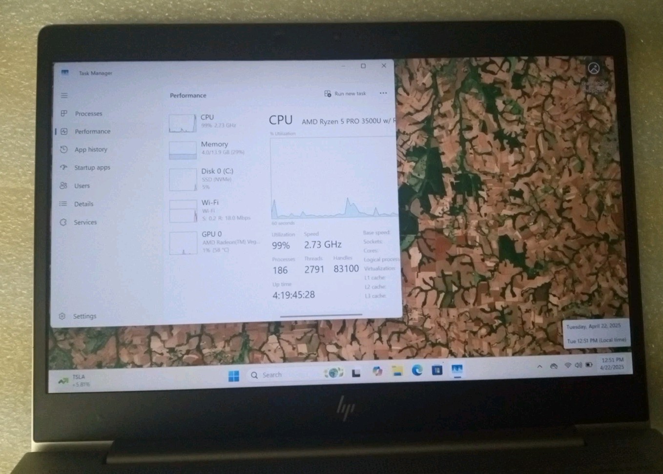 HP EliteBook 745 G6 14″ AMD Ryzen 5 3500U @ 2.1 GHz 16GB RAM 256GB SSD