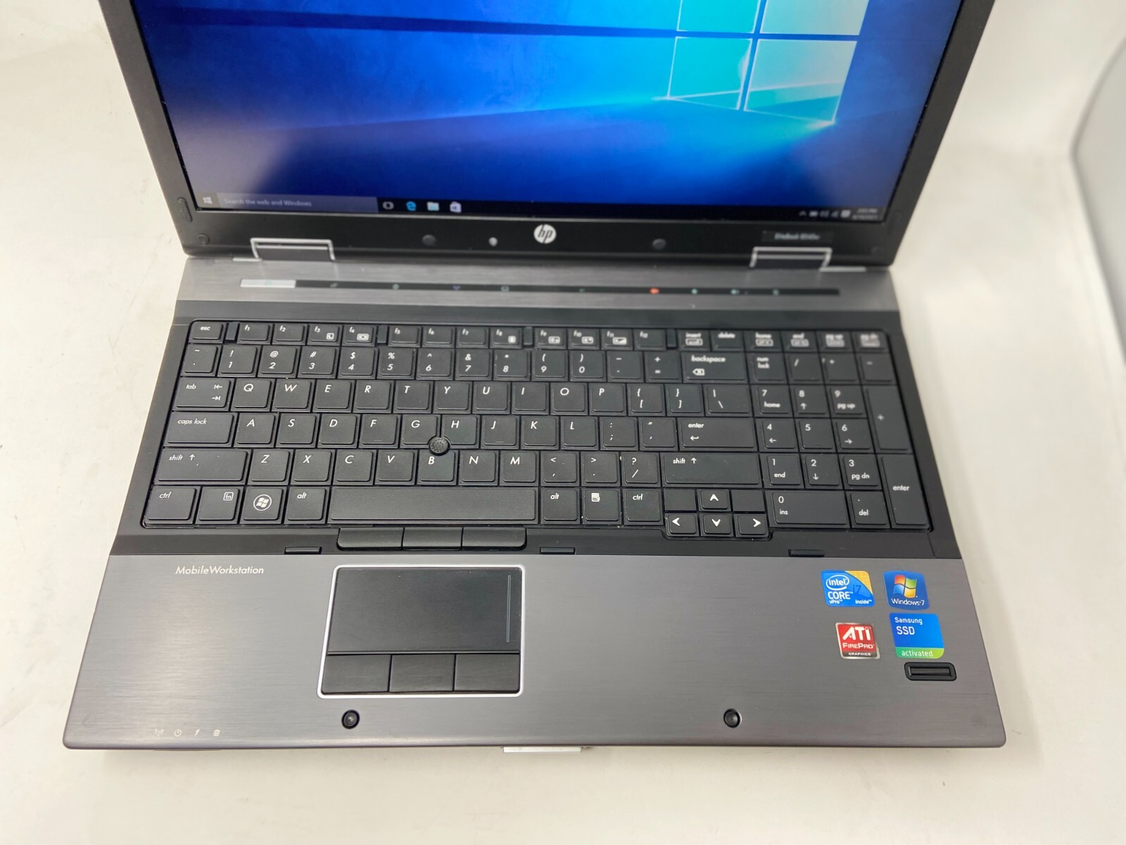 HP EliteBook 8540w 15″ Core i7-620M 2.7GHz 4GB 512GB SSD Win10 AMD Gaming Laptop
