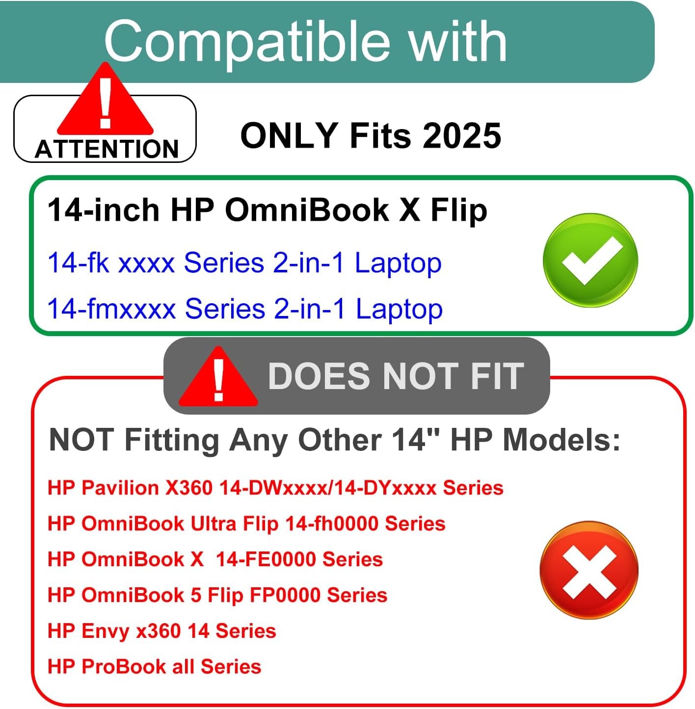 2 Pack Anti Blue Light Glare (Matte) Screen Protector for HP OmniBook X Flip 14″