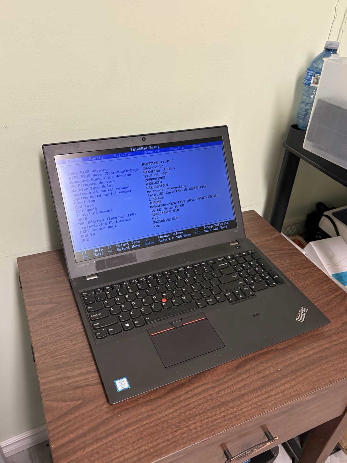 Lenovo Thinkpad T560 i5-6300u 15.6” Laptop For Parts Or Repair BOOTS