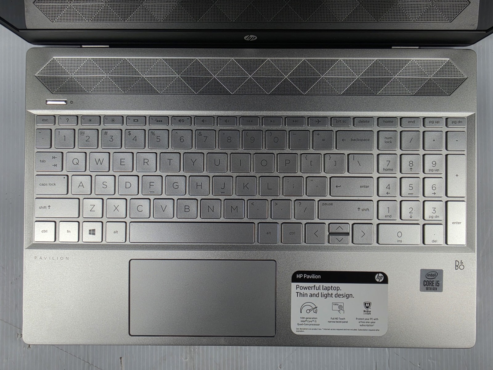 HP Pavillion 15-cs3xxx TOUCHSCREEN i5-1035G1 16GB RAM 256GB SSD WINDOWS 11