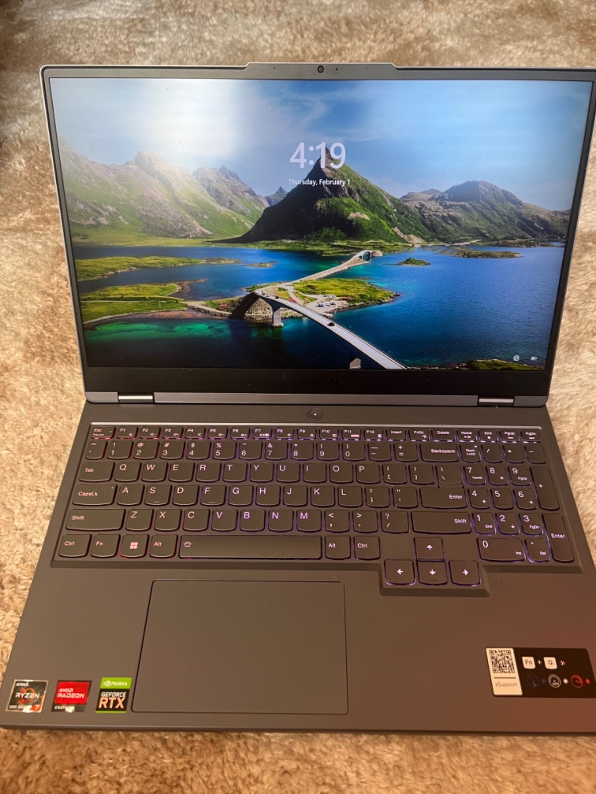 Lenovo Legion 5 15ARH7H gaming laptop AMD Ryzen 7, NVIDIA GeForce RTX3070 Ti