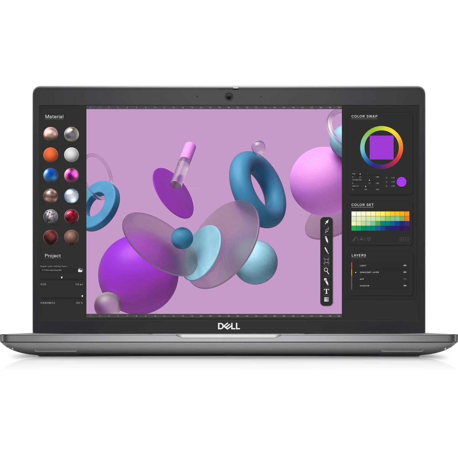 Dell Precision 3480 14″ INTEL CORE i7-1370P 512GB SSD 32GB RAM RTX500 WIN11 READ