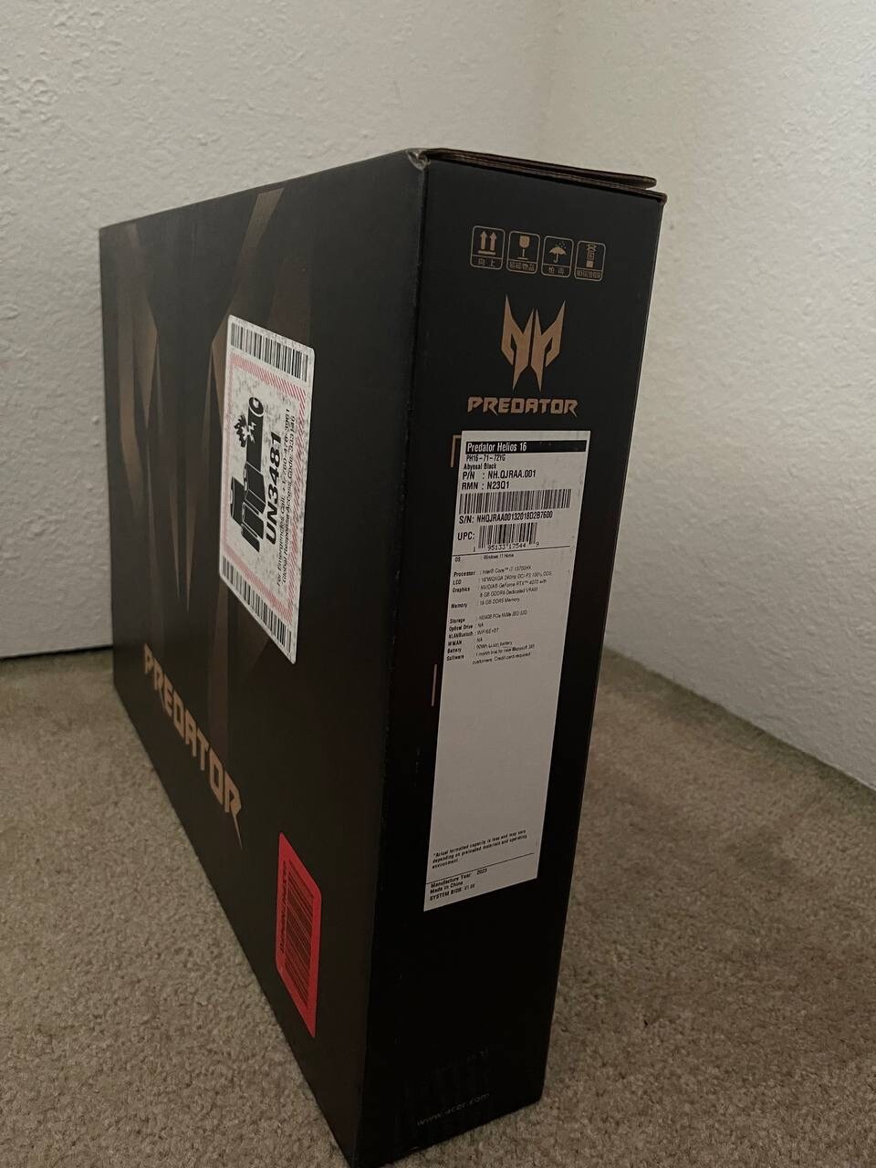 Acer Predator Helios Neo 16 RTX4070 16″ (1TB SSD, Intel Core i7 13th Gen., 5.00