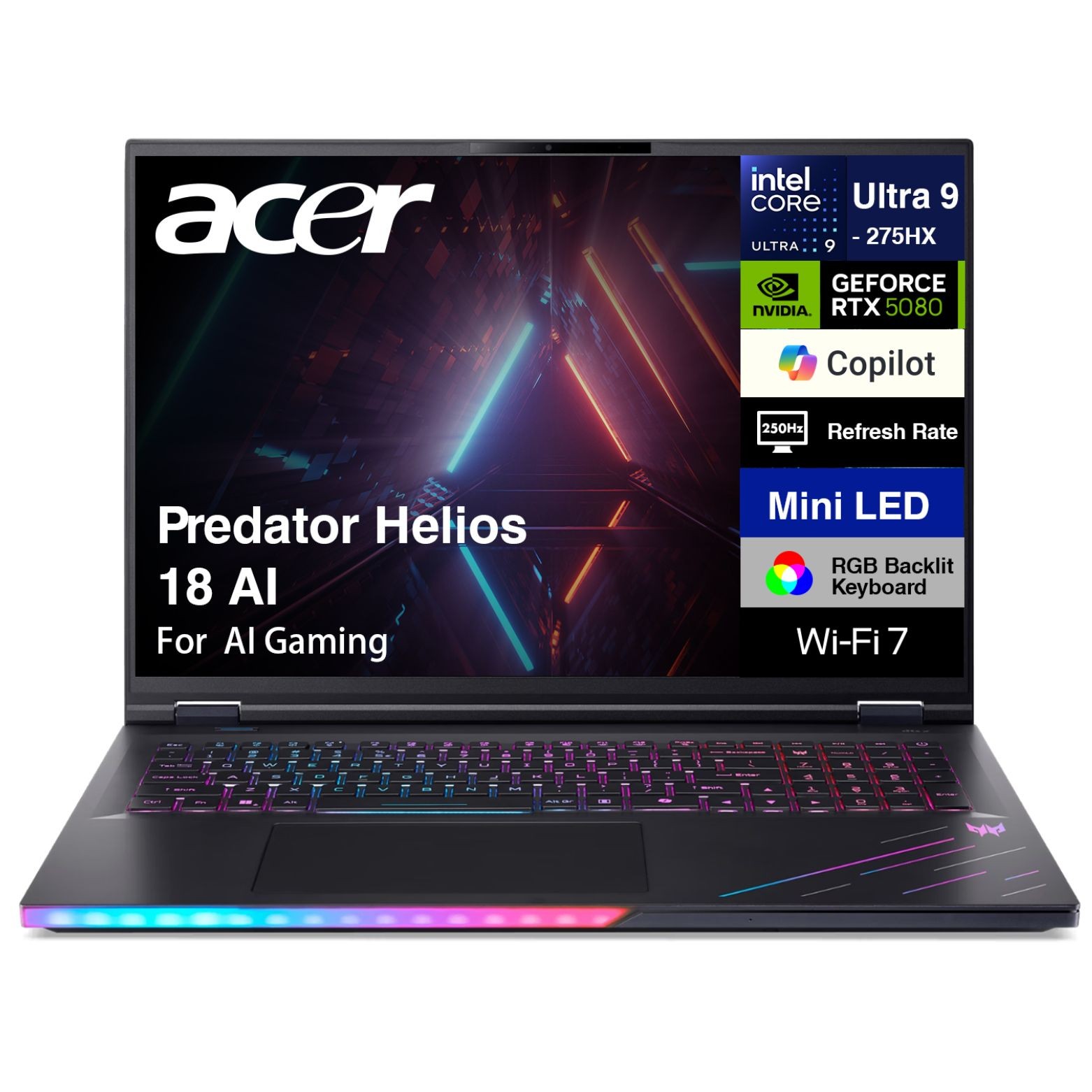 Acer Predator Helios 18″ WQXGA Intel Ultra 9-275HX 32GB 1TB SSD GF RTX 5080 W11H
