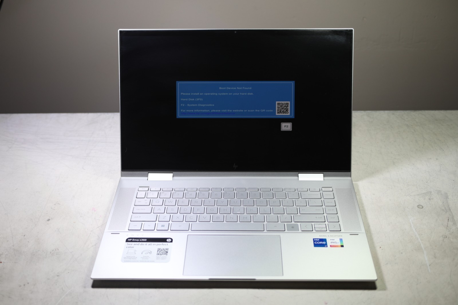HP ENVY x360 15 11th Gen Intel Core i7-1195G7 2.90GHz-16GB RAM-512GB NVMe-NO OS