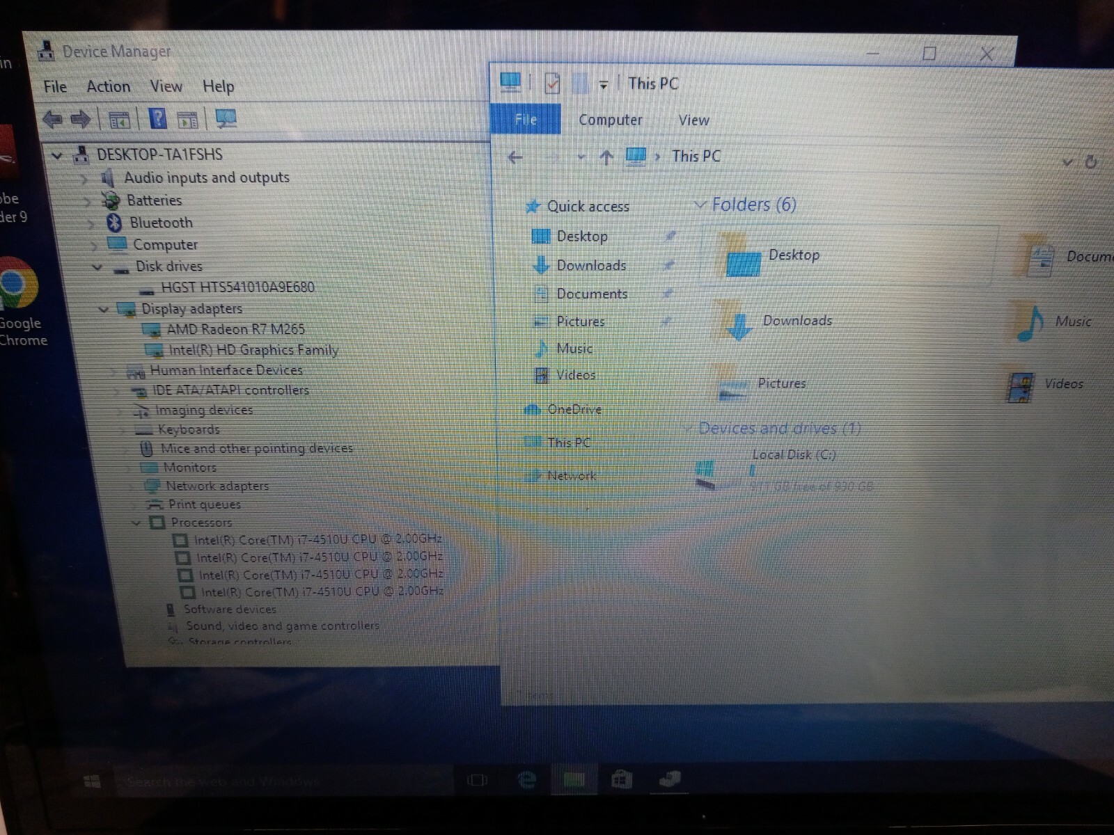Dell Inspiron 14 5447 14″ TOUCH Laptop Intel Core i7-4510U 2GHz 8GB 1TB HDD W10H